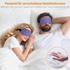 Gritin Schlafmaske für Seitenschläfer Herren & Damen Bequem 3D Schlafbrille(Mittelviolett)