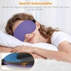 Gritin Schlafmaske für Seitenschläfer Herren & Damen Bequem 3D Schlafbrille(Mittelviolett)
