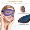 Gritin Schlafmaske für Seitenschläfer Herren & Damen Bequem 3D Schlafbrille(Mittelviolett)