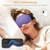 Gritin Schlafmaske für Seitenschläfer Herren & Damen Bequem 3D Schlafbrille(Mittelviolett)
