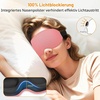 Gritin Schlafmaske für Seitenschläfer Herren & Damen Bequem 3D Schlafbrille(Rosa)