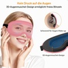 Gritin Schlafmaske für Seitenschläfer Herren & Damen Bequem 3D Schlafbrille(Rosa)