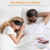 Gritin Schlafmaske für Seitenschläfer Herren & Damen Bequem 3D Schlafbrille(Schwarz)