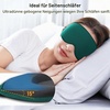 Gritin Schlafmaske für Seitenschläfer, Upgrade 3D Augenhöhlen Schlafbrille(Dunkelcyan)