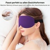 Gritin Schlafmaske für Seitenschläfer, Upgrade 3D Augenhöhlen Schlafbrille(Dunkelviolett)