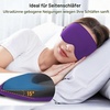 Gritin Schlafmaske für Seitenschläfer, Upgrade 3D Augenhöhlen Schlafbrille(Dunkelviolett)