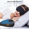 Gritin Schlafmaske für Seitenschläfer, Upgrade 3D Augenhöhlen Schlafbrille(Schwarz)
