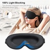 Gritin Schlafmaske für Seitenschläfer, Upgrade 3D Augenhöhlen Schlafbrille(Schwarz)