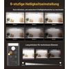 Gritin Schrankbeleuchtung Unterbauleuchte Küche mit Torch, 37,3 cm/2er Pack(Schwarz)
