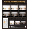 Gritin Schrankbeleuchtung Unterbauleuchte Küche mit Torch, 37,3 cm/2er Pack(Silber)