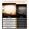 Gritin Schrankbeleuchtung Unterbauleuchte Küche mit Torch, 37,3 cm/2er Pack(Silber)