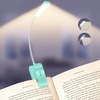 Gritin 2026 Gen 2 Leselampe Buch Klemme 30 Augenschonende Vollspektrum-LEDs(Blau)