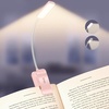 Gritin 2026 Gen 2 Leselampe Buch Klemme 30 Augenschonende Vollspektrum-LEDs(Hellrosa)