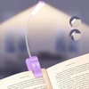 Gritin 2026 Gen 2 Leselampe Buch Klemme 30 Augenschonende Vollspektrum-LEDs(Lila)