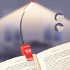 Gritin 2026 Gen 2 Leselampe Buch Klemme 30 Augenschonende Vollspektrum-LEDs(Rot)