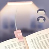Gritin 2026 Gen 2 Leselampe Buch Klemme 32 Augenschonende Vollspektrum-LEDs(Rosa)