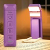 Gritin 2026 Gen 3 Leselampe Buch Klemme mit 14 Augenpflege Vollspektrum LED(Dunkellila)