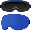 Gritin 3D Schlafmaske für Seitenschläfer Atmungsaktive & Lichtblockierend(Marineblau)