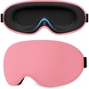 Gritin 3D Schlafmaske für Seitenschläfer Atmungsaktive & Lichtblockierend(Rosa)