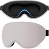 Gritin 3D Schlafmaske für Seitenschläfer Upgrade Augenmaske Herren & Frauen(Lichtgrau)