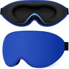 Gritin 3D Schlafmaske für Seitenschläfer Upgrade Augenmaske Herren & Frauen(Marineblau)