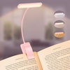 Gritin Leselampe Buch Klemme, USB Aufladbare Buchlampe mit 19 LEDs- 2 Stück(Rosa)