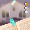 Gritin Leselampe Buch Klemme, USB C Wiederaufladbare Buchlampe mit 16 LEDs(Blau)