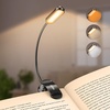 Gritin Leselampe Buch Klemme mit 11 LEDs, LED Buchlampe Aufladbar(‎schwarz)