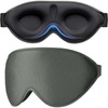Gritin Schlafmaske für Seitenschläfer 3D Schlafbrille Bequem(Dunkelgrau)