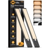 Gritin Schrankbeleuchtung Unterbauleuchte Küche mit Torch, 37,3 cm/2er Pack(Schwarz)