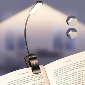 Gritin 2026 Gen 2 Leselampe Buch Klemme 30 Augenschonende Vollspektrum-LEDs(Schwarz)