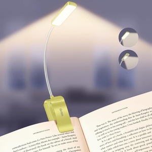 Gritin 2026 Gen 2 Leselampe Buch Klemme 30 Augenschonende Vollspektrum-LEDs(Smaragdgrün)