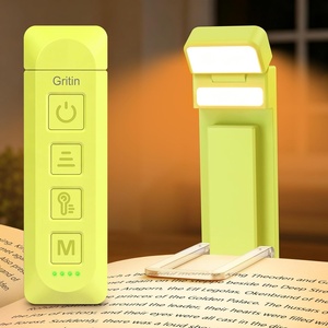 Gritin 2026 Gen 3 Leselampe Buch Klemme mit 14 Augenpflege Vollspektrum LED(Smaragdgrün)