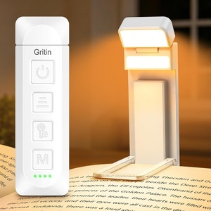 Gritin 2026 Gen 3 Leselampe Buch Klemme mit 14 Augenpflege Vollspektrum LED(Weiß)