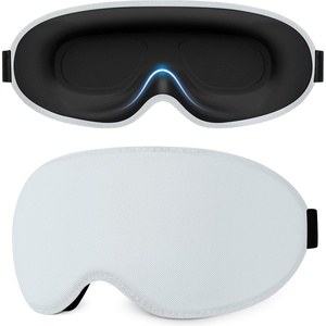 Gritin 3D Schlafmaske für Seitenschläfer Atmungsaktive & Lichtblockierend(Himmelblau)