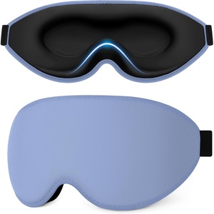 Gritin 3D Schlafmaske für Seitenschläfer Upgrade Augenmaske Herren & Frauen(Blau)
