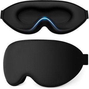 Gritin 3D Schlafmaske für Seitenschläfer Upgrade Augenmaske Herren & Frauen(Schwarz)
