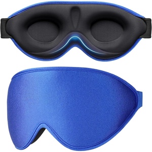 Gritin Schlafmaske für Seitenschläfer 3D Schlafbrille Bequem(Saphirblau)