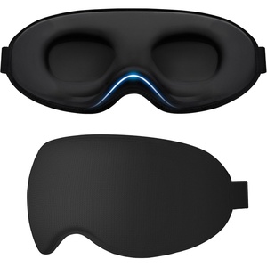 Gritin Schlafmaske für Seitenschläfer Damen & Herren 3D Bequem Schlafbrille(Schwarz)